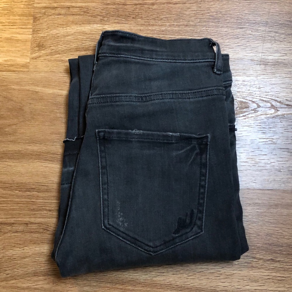 Express High waisted grey jeans